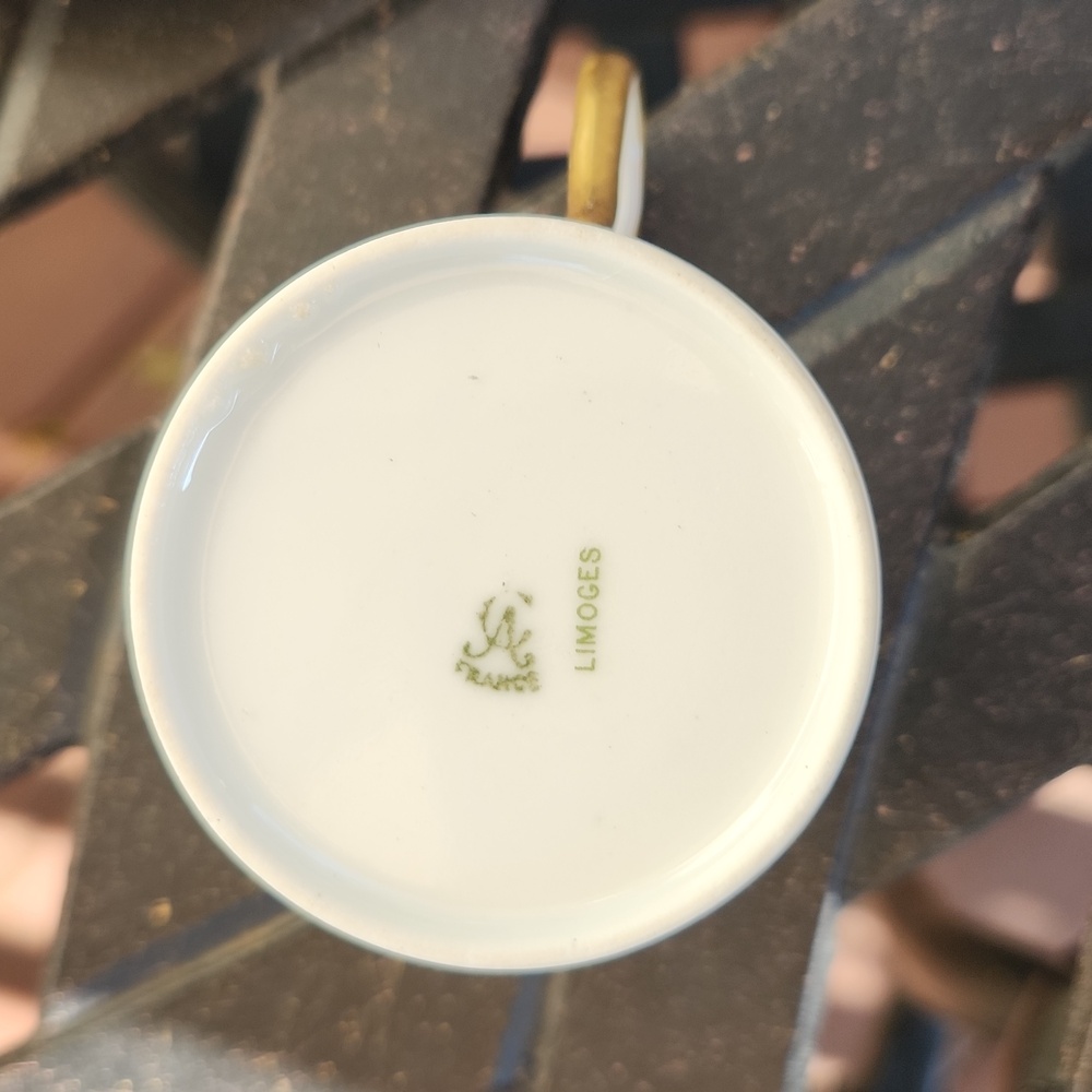 Antique Charles Ahrenfeldt Limoges Demitasse Cup and Saucer - Picture 3 of 6